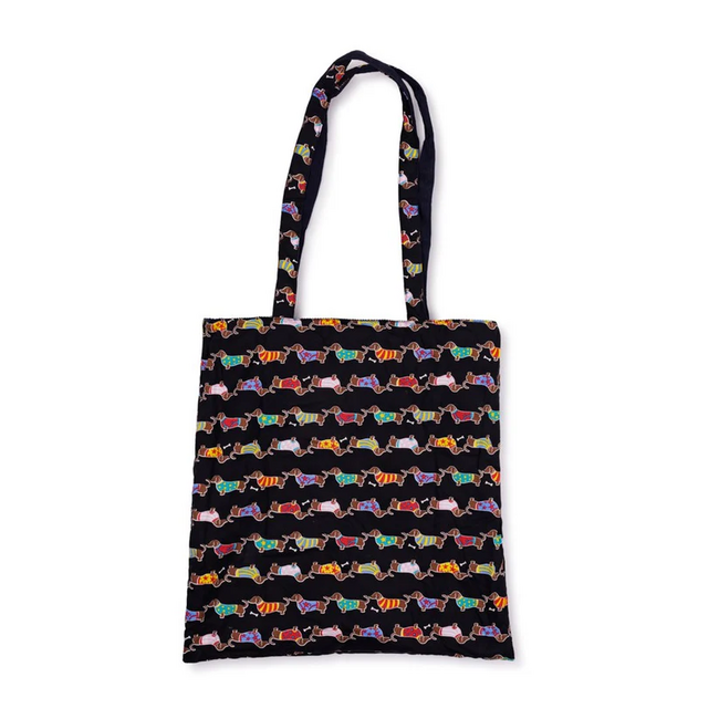 Tote Bag Sausage Dog black