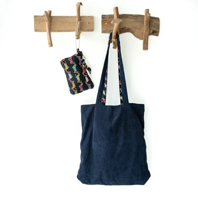 Tote Bag Sausage Dog black