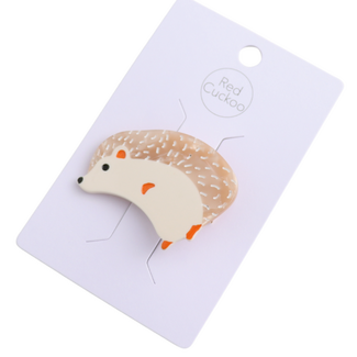 Red Cuckoo Haarclip Hedgehog