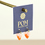 14k gold plated stainless steel Earrings Hoop Heart orange mix