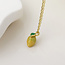 POM Gold plated Necklace Enamel Zesty Citrus Fruit