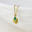 Gold plated Necklace Enamel Zesty Citrus Fruit