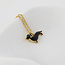 POM Gold plated Necklace Enamel Gretchen Dachshund