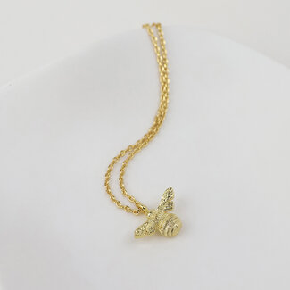 POM Gold plated Necklace Honey Bee