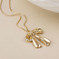 Gold plated Necklace Colette polished Bow