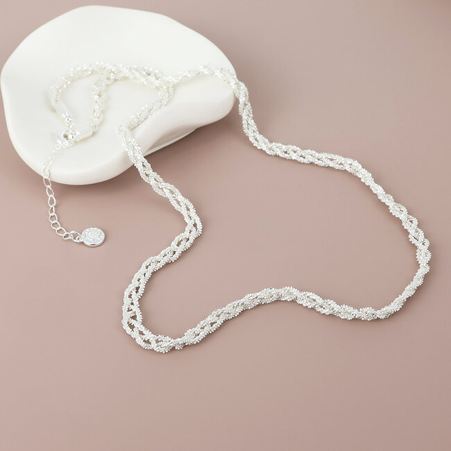 Silver plated Necklace Willow