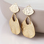 Gold plated Earrings Aegean Teardrop Statement