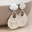 Silver plated Earrings Aegean Teardrop Statement