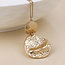 Gold plated Necklace Double Drop Statement