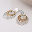 POM Gold/silver plated Earrings Eclipse oval