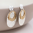 Gold/silver plated Earrings Eclipse oval