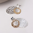 Gold/silver plated Earrings Eclipse oval
