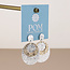 Gold/silver plated Earrings Eclipse oval