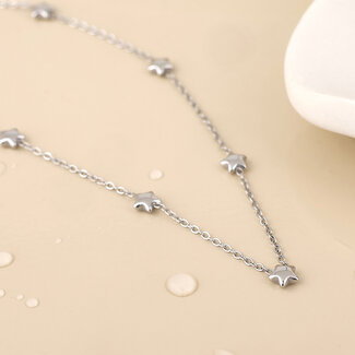 POM Platinum plated waterproof Necklace Whisper Tiny Stars