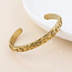 POM 14k Gold plated waterproof Bangle Open Moon, Star and Sun