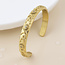 14k Gold plated waterproof Bangle Open Moon, Star and Sun