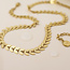 14k Gold plated waterproof Necklace Chevron Leaf