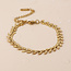 14k Gold plated waterproof Bracelet Chevron Leaf