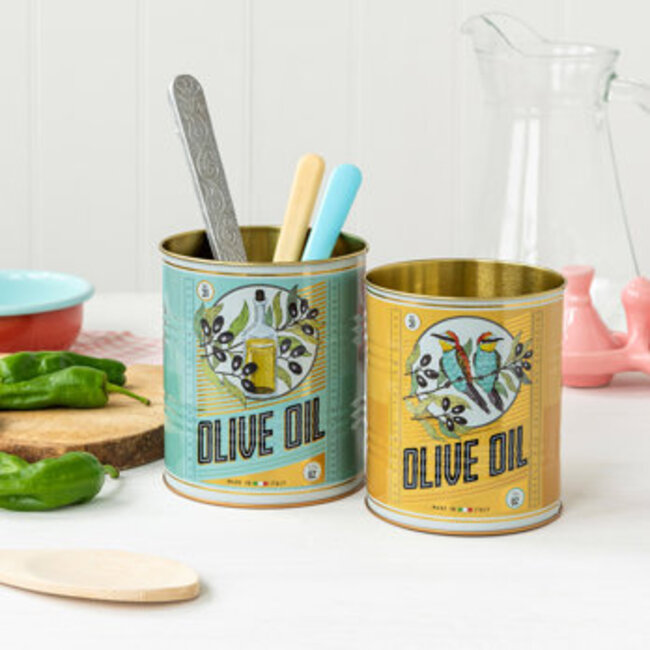 Storage Tins Olive Oil Set of 2
