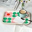 Holztablett Pink and green Daisy