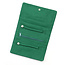 Jewellery Roll Velvet Embroidered Festive Fox deep green