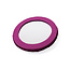 Compact Mirror Velvet Embroidered Bramble plum