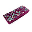 Jewellery Roll Velvet Embroidered Bramble plum