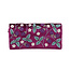 Jewellery Roll Velvet Embroidered Bramble plum