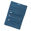 Jewellery Roll Velvet Embroidered Forest Fawn navy blue