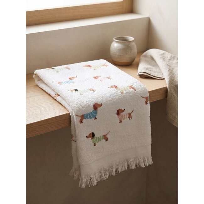 Guest towel Sausage Dog Stripy