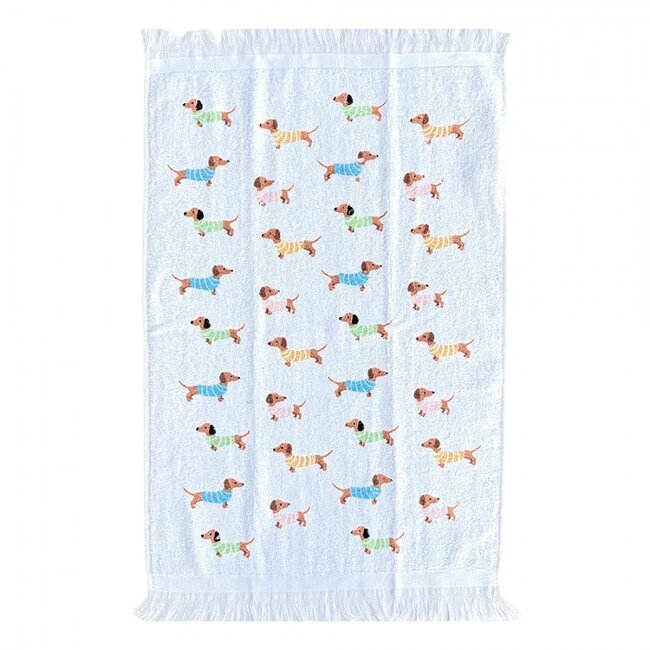 Guest towel Sausage Dog Stripy