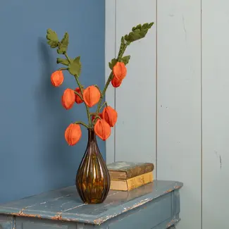 Sjaal met Verhaal Felt Flower Tak Physalis Lampion