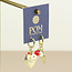14k Gold plated Earrings Hoop Alice Locket & Charm
