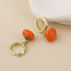 14k gold plated stainless steel Earrings Hoop Beefy Tomato