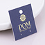 14k Gold plated Earrings Hoop Bead Cluster