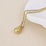 14k Gold plated waterproof Necklace Lucid Organic Droplet