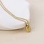 POM 14k Gold plated waterproof Necklace Lucid Organic Droplet