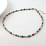 14k Gold plated waterproof Necklace Mixed Stone