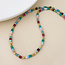 POM 14k Gold plated waterproof Necklace Mixed Stone