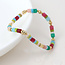 14k Gold plated waterproof Bracelet Mixed Stone