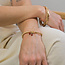 Gold plated Bracelet Bow & Cherries Charm