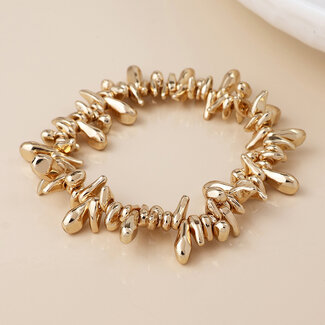 POM Gold plated Bracelet Organic Droplets