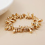Gold plated Bracelet Organic Droplets