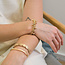 Gold plated Bracelet Organic Droplets