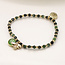 Gold plated Bracelet Green & Golden Bee Charm