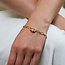 Gold plated Bracelet Chroma Link Mixed Chrystal Rings