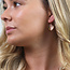 Gold plated Earrings Ivy Hammered Twist Disc Drop