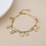 Gold plated Bracelet Stardust Double Strand Star Drops