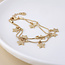 Gold plated Bracelet Stardust Double Strand Star Drops