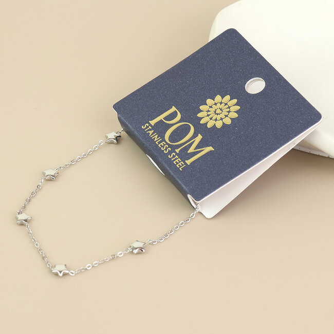 Platinum plated waterproof Bracelet Dusty Tiny Stars